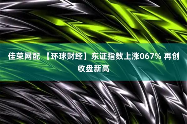 佳荣网配 【环球财经】东证指数上涨067% 再创收盘新高